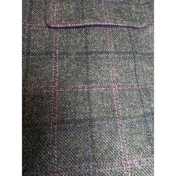 Jos. A. Bank Mens Sz 42R Gray Windowpane Jacket Tailored Fit Wool Blazer - Picture 7 of 12